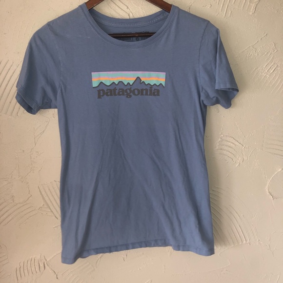 Patagonia Tops - Women’s Blue Patagonia Logo T-shirt